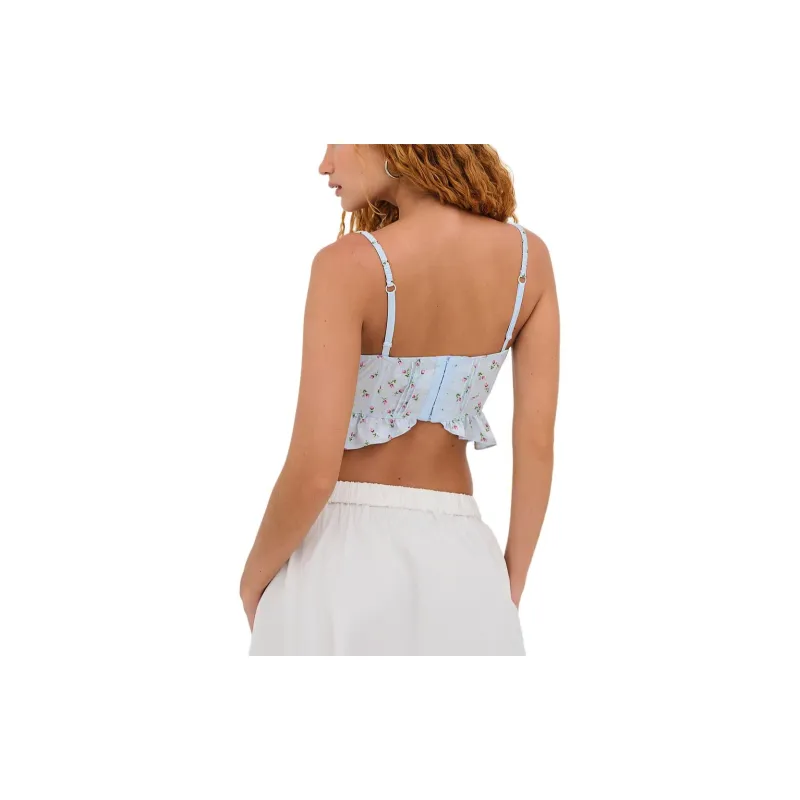 Victoria's Secret PINK FOR LOVE & LEMONS Aurelia Bustier / Blue/Pink Bra Women's Blue/Pink-2