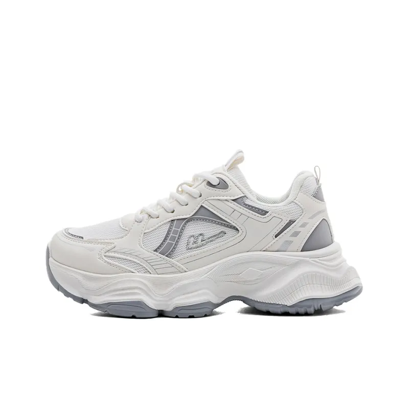 Warrior Cushioning Slip Resistant Breathable Support Height Increasing Low Top Chunky Sneakers Women's-0