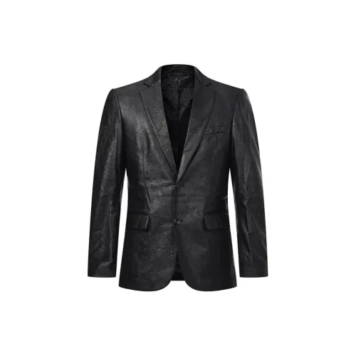 RARE Leather Jackets Men Black