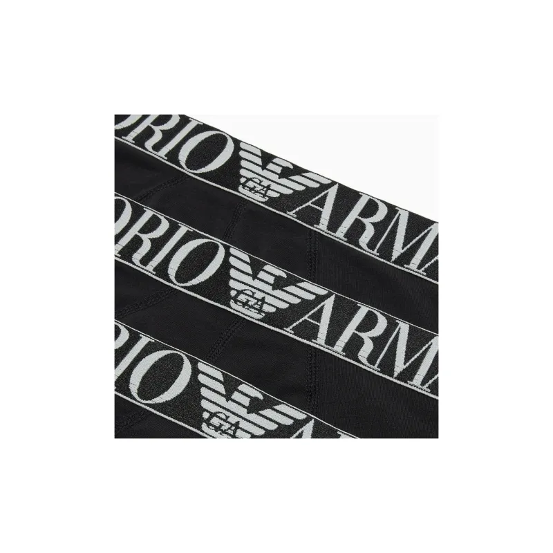 EMPORIO ARMANI Three pack Of Asv Shiny Logoband Organic cotton Briefs-1