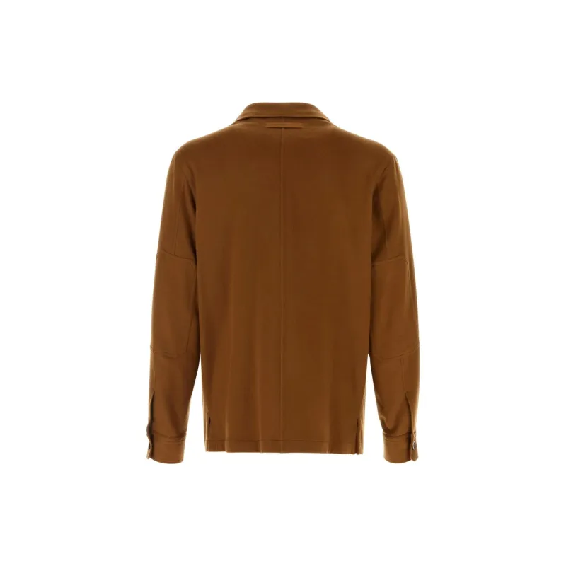 Ermenegildo Zegna Oasi Buttoned Straight Hem Shirt-1