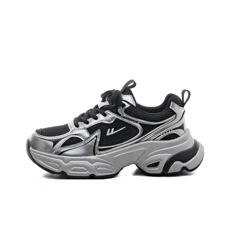 Warrior Cushioning Anti-Slip Wear-Resistant Breathable Lightweight Height Increasing Low-Top Chunky Sneakers Women's-5