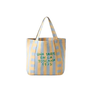 ZARA Cotton Tote Bag Shopping Bag Shoulder Bag Handbag Kids' Yellow/Blue