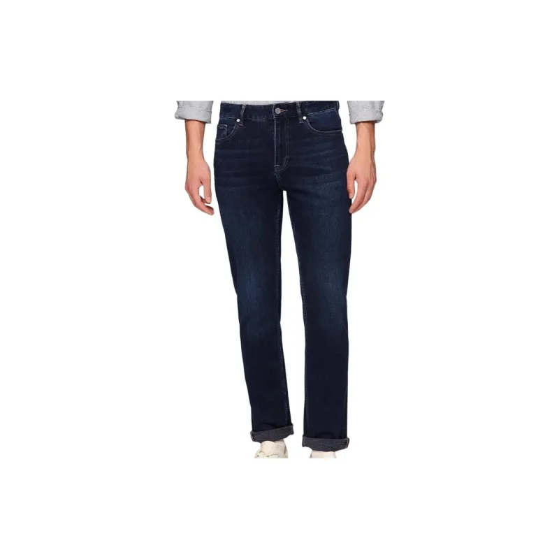 HAZZYS Jeans Men Dark Navy Blue-4