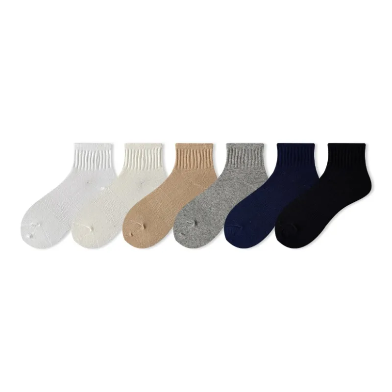 COTTON CHEESE Mid Calf Socks Unisex 5 Pack-1
