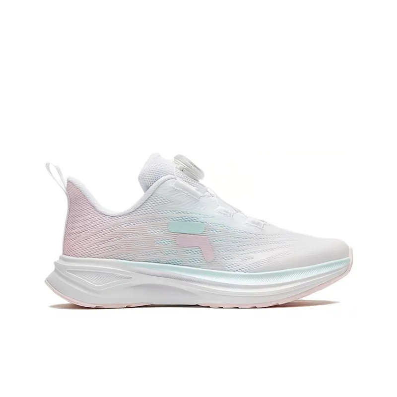 FILA KIDS BOA Anti Slip Wear Resistant Low Top Kids Lifestyle Shoes Pink White Unisex-1