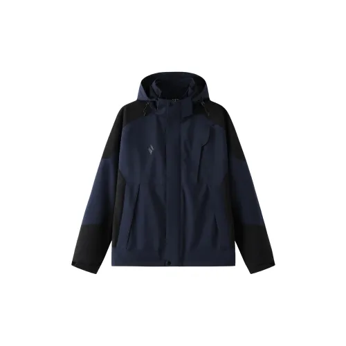 Skechers Yazhuan Series Windbreaker Jackets Unisex Navy