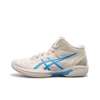 Asics GELHOOP V16 Breathable Support High Top Basketball Shoes Unisex Beige Blue