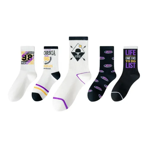 ROBINHOOD Mid Calf Socks Men's 5 Pack