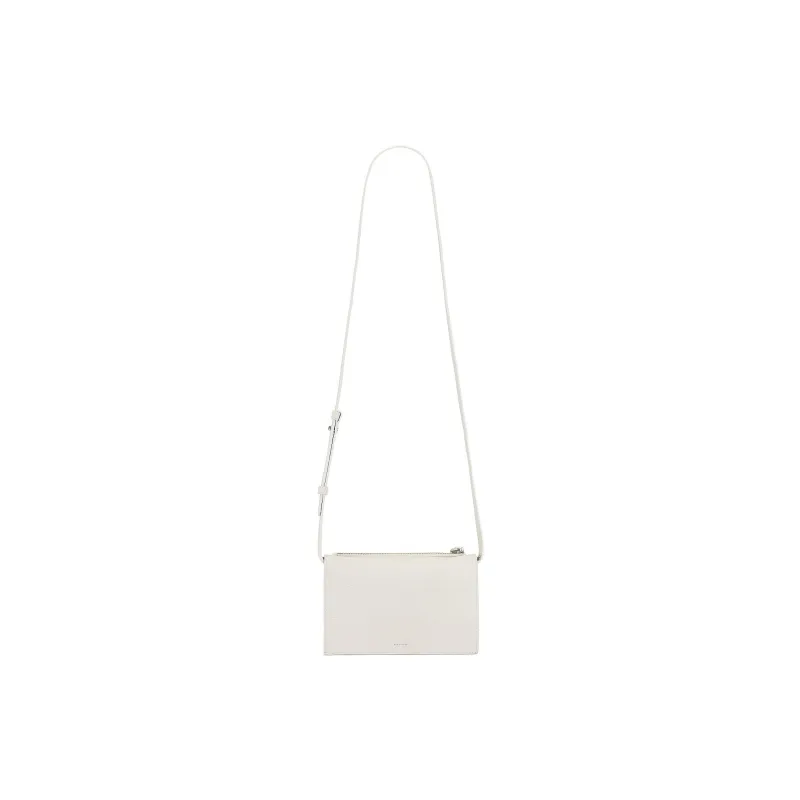 ALLSAINTS Eggstone Grain Leather Crossbody Bag Shoulder Bag Women's Warm White-2