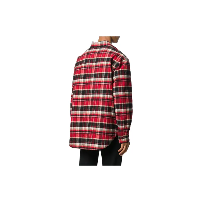 Balenciaga SS22 Shirt Loose Fit Style Men's Red-3