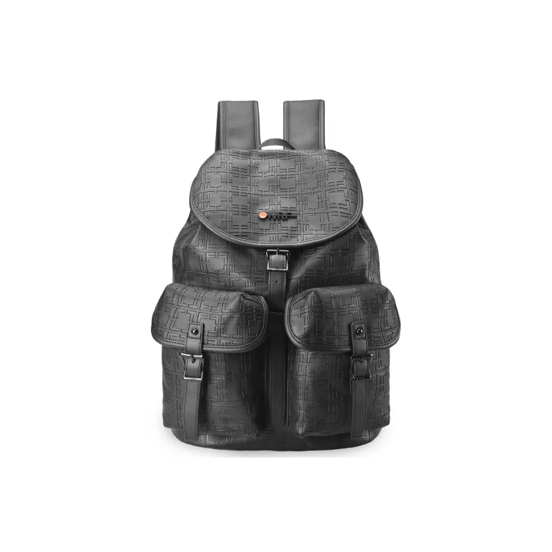 ONRF PVC Backpack Computer Backpack Large Size Men's Black-1