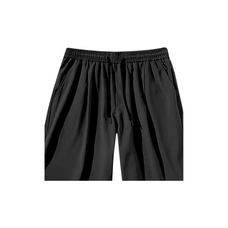 Flowers In Water Pajama Pants Men's Black-4