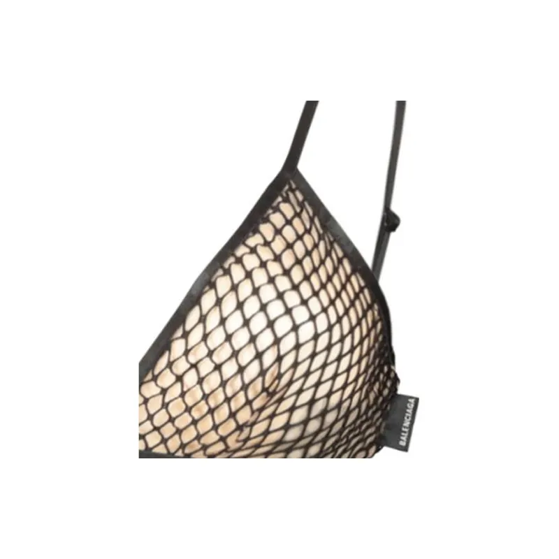 Balenciaga Duo-Tone Mesh Bra-3