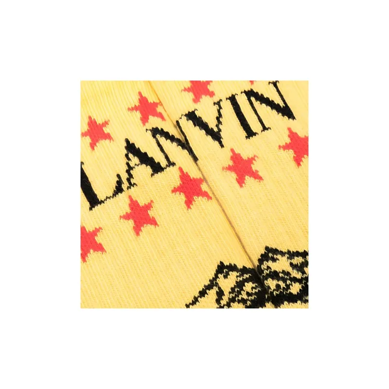 Lanvin Mid-Calf Socks Men's 1 Pack Yellow-1