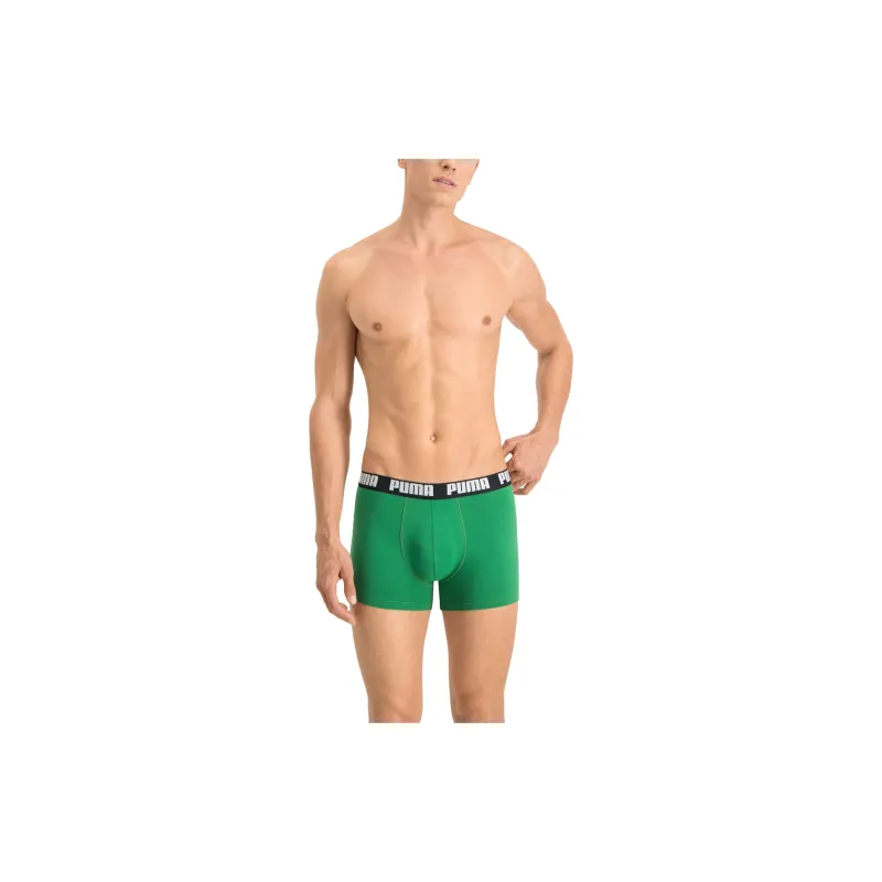 PUMA Basic Men's Boxers 2 Pack Underpants Men's 2 Pack Amazon Green-3
