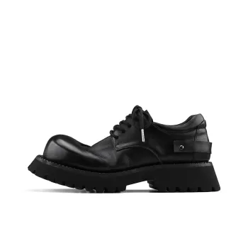HANQIAORIJI Black Blood Series Casual Derby Shoes Unisex Black