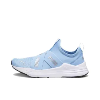 PUMA Wired RUN SLIP ON Cushioning Wear Resistant Kids Lifestyle Shoes Blue Teenagers