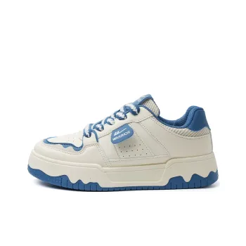 Warrior Warrior Lightweight Low Top Skateboard Shoes Women's Beige Blue 1.0