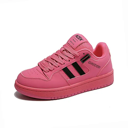 OBWA Anti-Slip And Wear-Resistant Lightweight Height Increasing Low-Top Skateboard Shoes Women's Dragon Fruit Pink