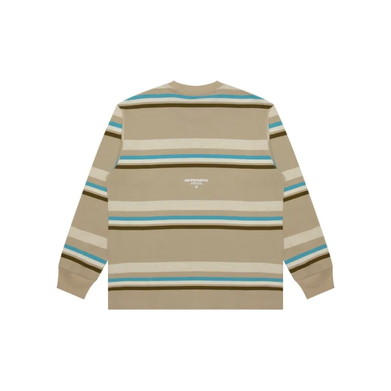 Aape Horizontal stripes Long sleeves T shirt-1