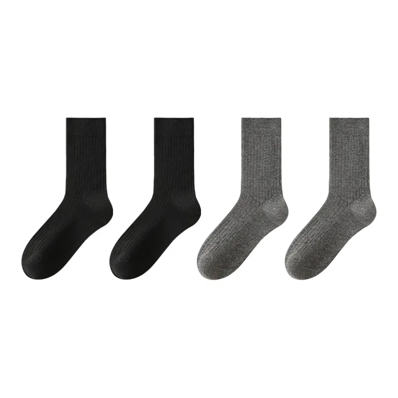 Left Divided By Right Mid Calf Socks Men's 4 Pack-3