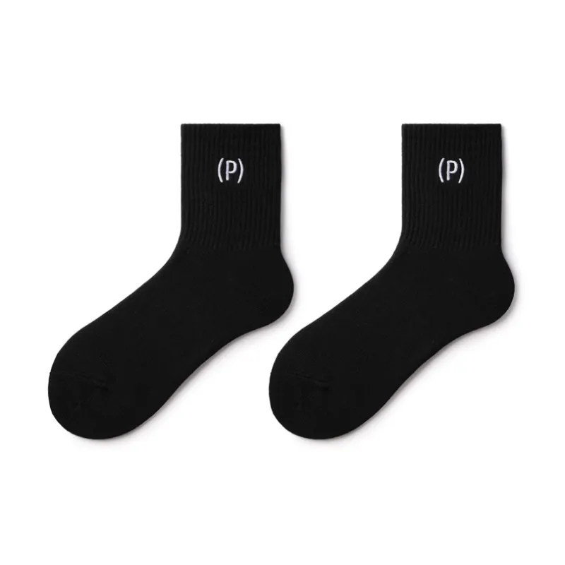 Primeet Mid Calf Socks Spring Summer Women's 5 Pack White-23