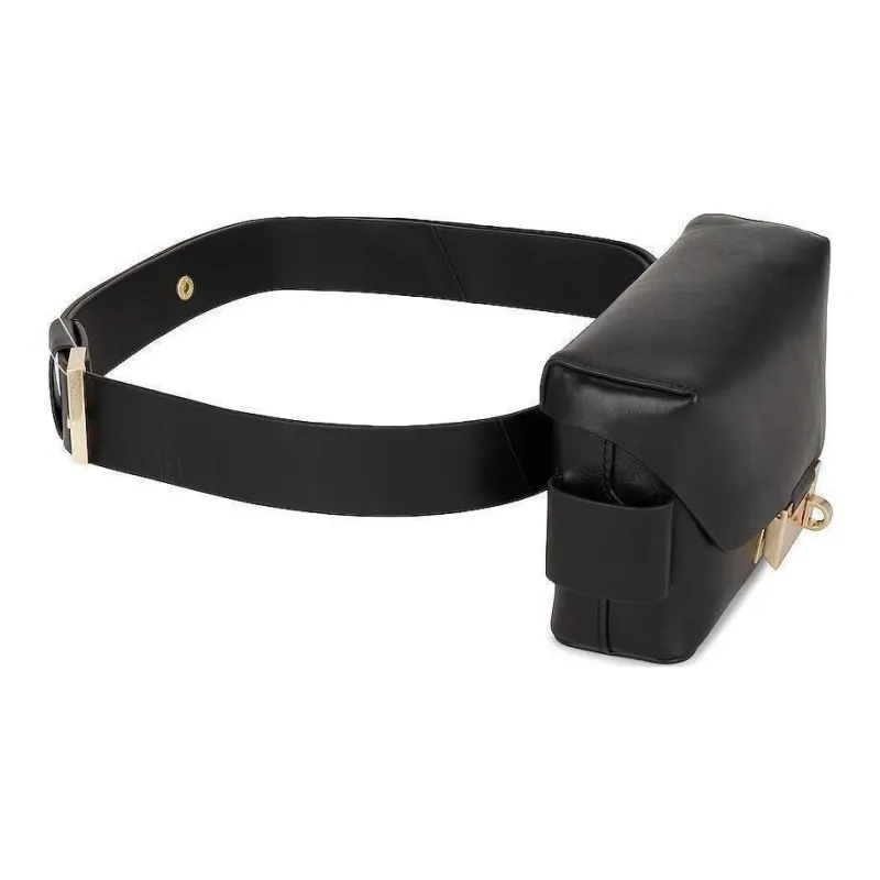 ALLSAINTS Cow Leather Crossbody Bag Shoulder Bag Women's Black-3