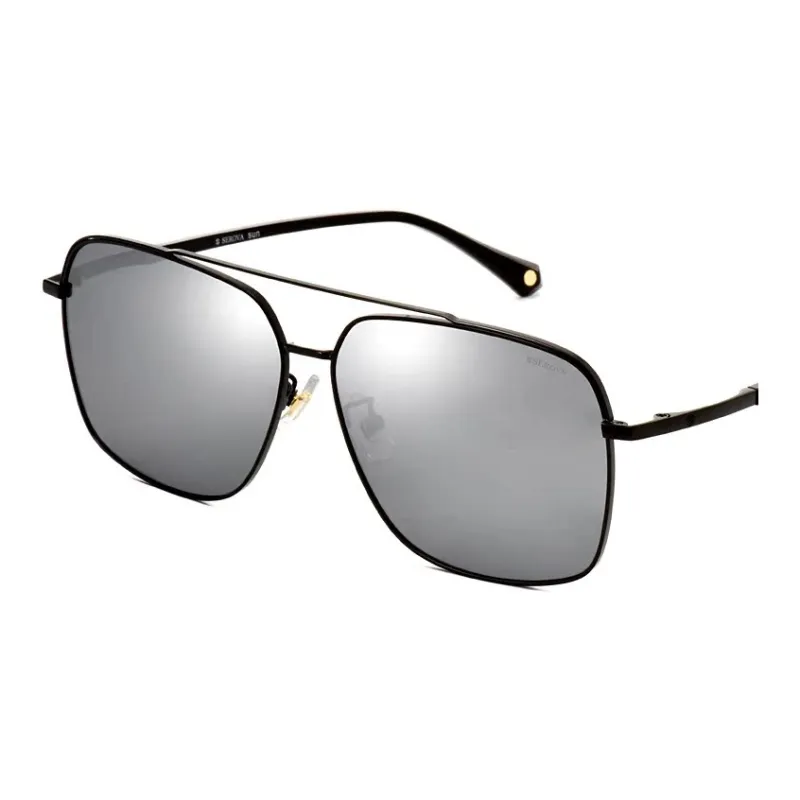 SEROVA Alloy Metal Irregular Shape Ink Lenses Unisex-4