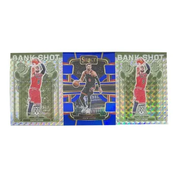 PANINI 2023 24 Panini Mosaic Zach LaVine Bank Shot Parallel+SELECT Blue Fold Star Card Pass Through Sports Cards 3 Pcs