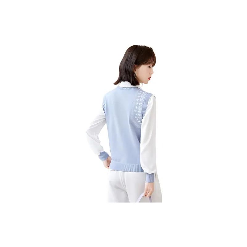 La Chapelle Knitwear Women's Blue-1