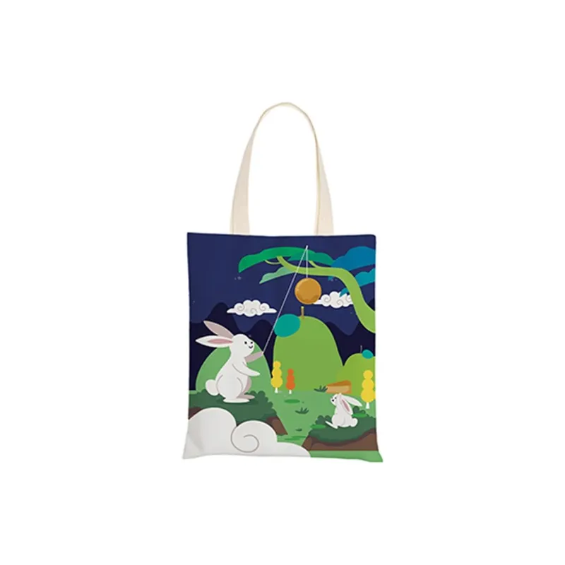AOSONG Canvas Bag, Tote Bag, Shopping Bag, Handbag, Shoulder Bag Regular Unisex Multicolor-26