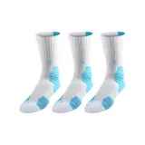 White/Blue High-Cut *3 [3-Pack]