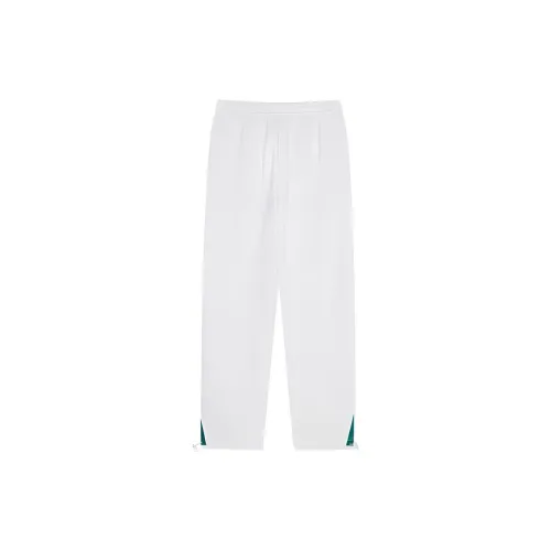 QIAODAN Casual Pants Women's White Linen Gray Heather/Verdigris Green