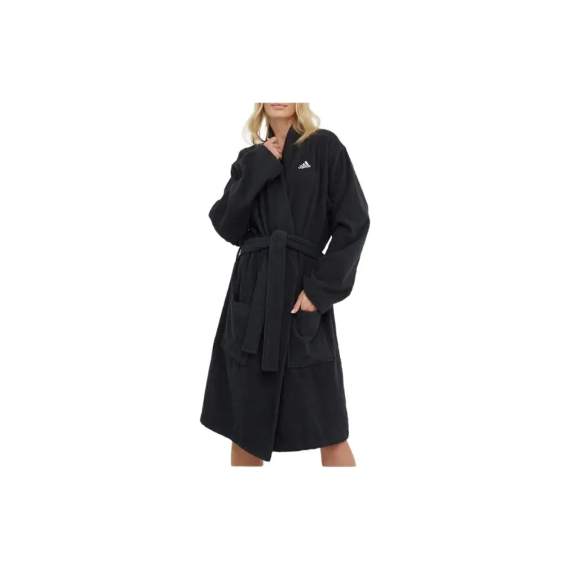 Adidas COTTON DRESSING GOWN Bath Robes Unisex Black-5