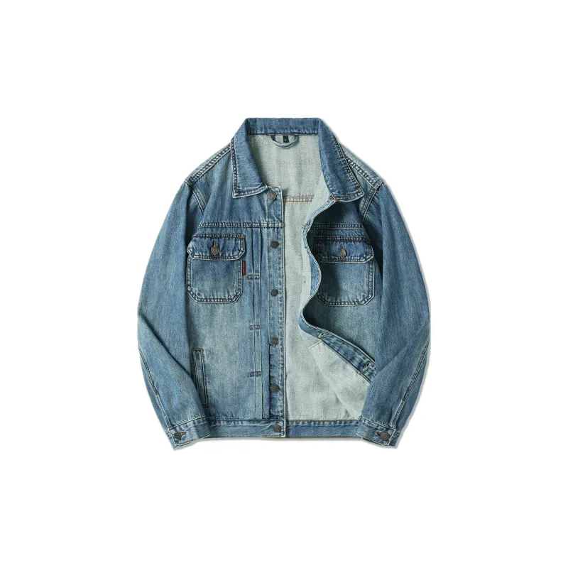 SANTASTIC Denim Jacket Men's Light Ice Blue-1