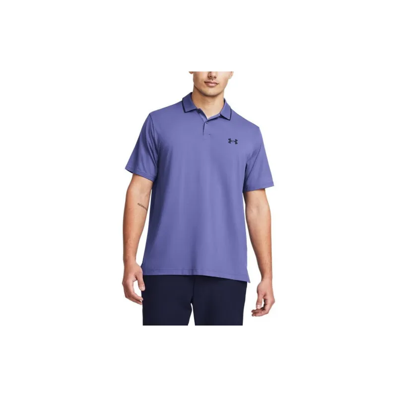 Under Armour Drive Chill Polo Shirt Men's Carbon Blue-3