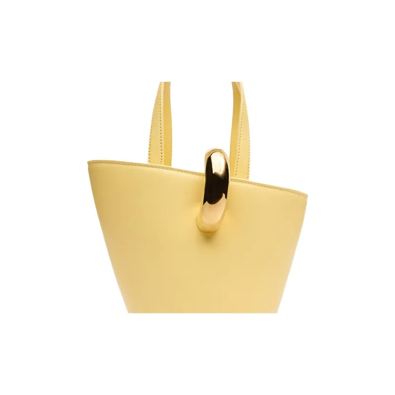 Jacquemus Le Petit Bambola Asymmetric Mini Bucket Bag-7