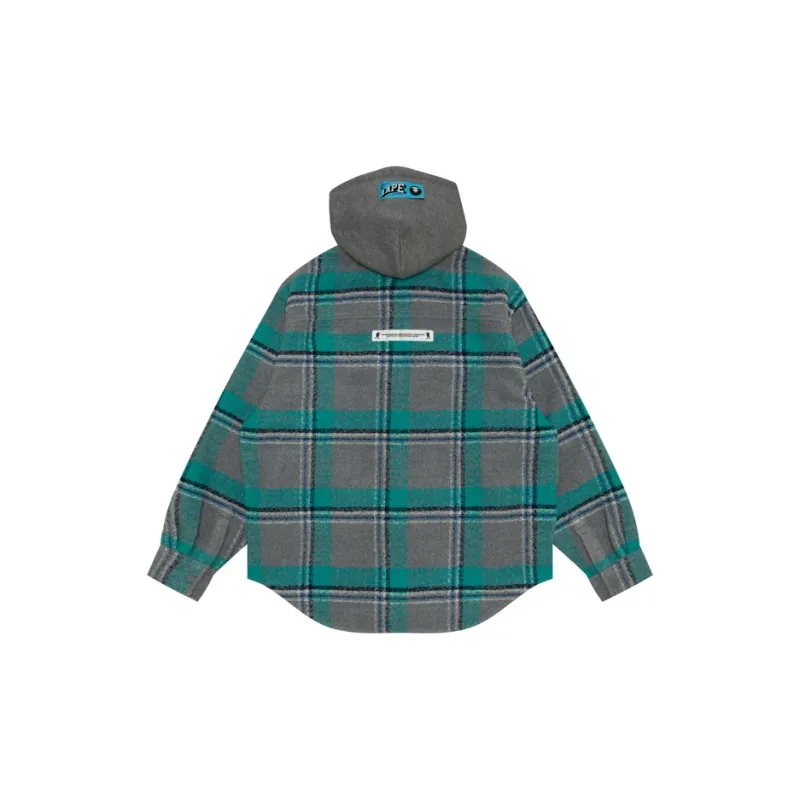 Aape By *A Bathing APE® Check pattern Hooded Jacket-3