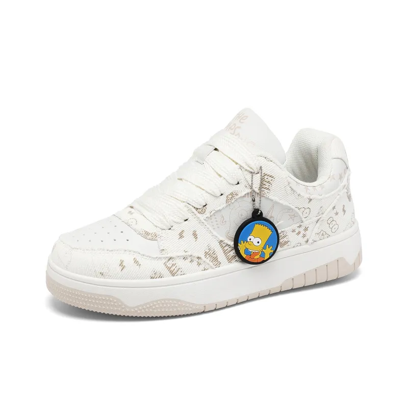 The Simpsons Skateboard Shoes Unisex Low Top Yellow/Beige/Black-9
