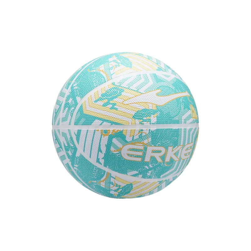 Erke Rubber Basketball Evergreen Size 7 5 Size Training Unisex-4