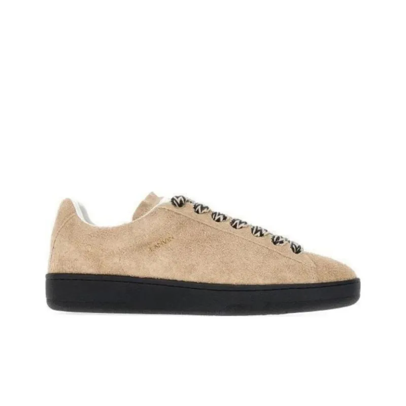 Lanvin Lite Curb Suede Sneakers-1