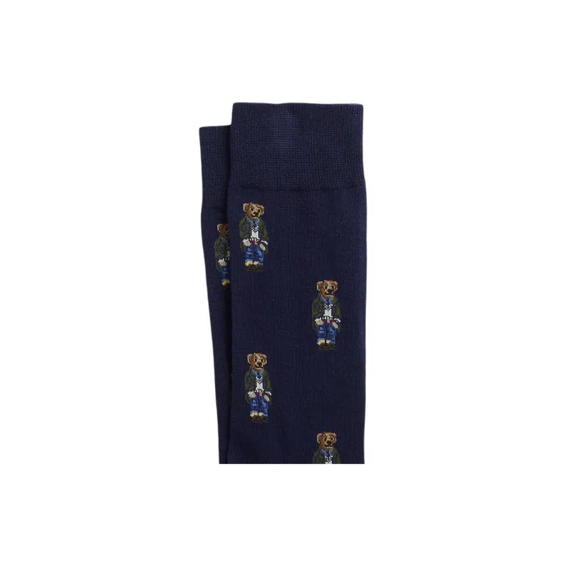 Polo Ralph Lauren SS24 Knee-High Socks Men's 1 Pack Nautical Blue-1