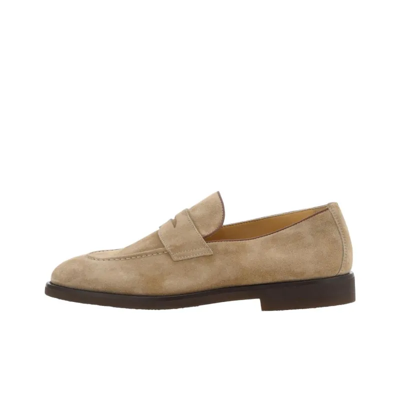 Brunello Cucinelli Almond Toe Slip On Loafers-0