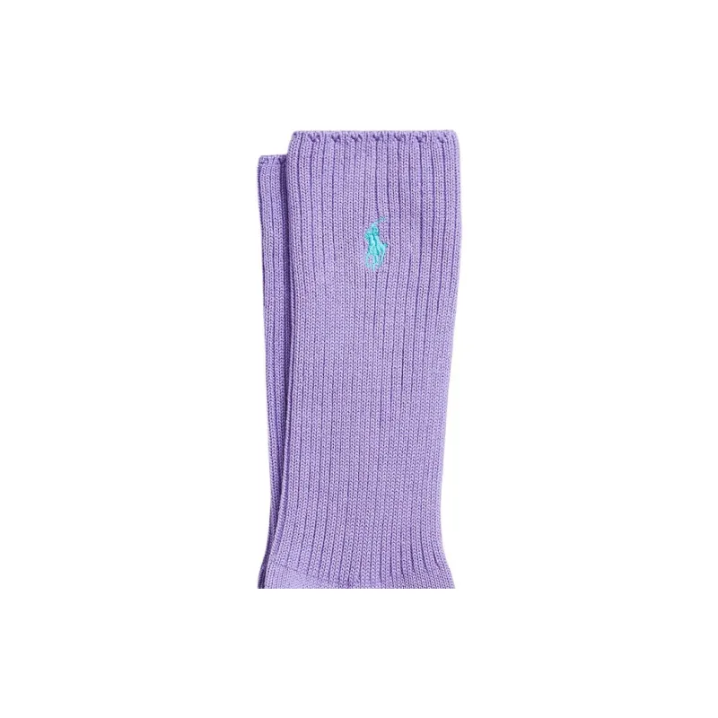 Polo Ralph Lauren SS24 Knee-High Socks Men's 1 Pack Purple-1