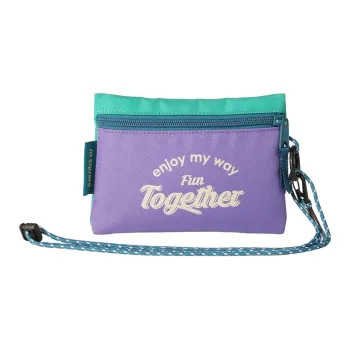 M Square Polyester Passport Clip Clutch Regular Unisex Multicolor