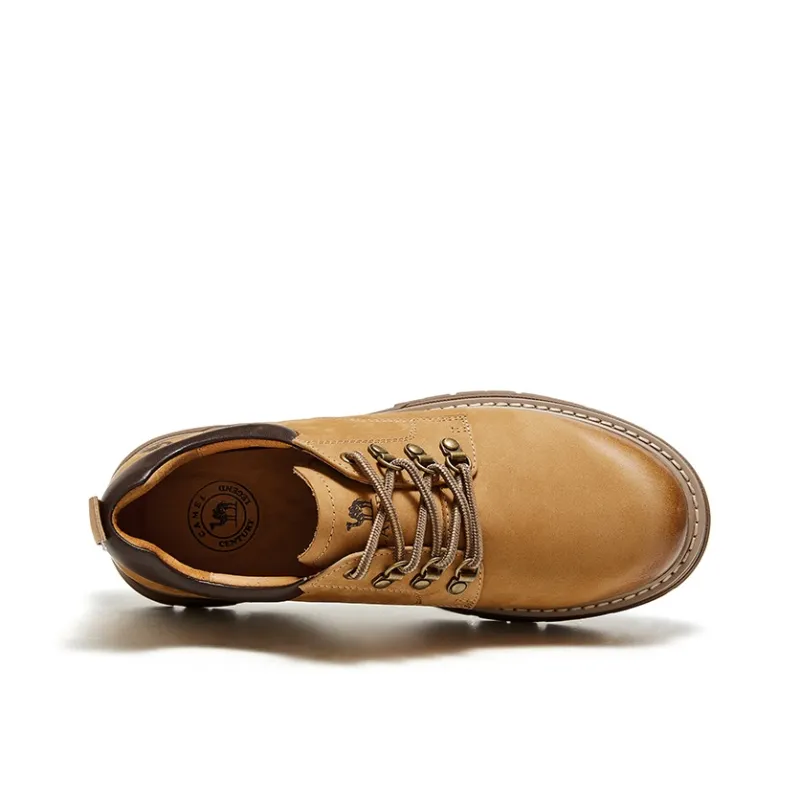 CAMEL Men's Casual Shoes Men Low Top Desert Yellow, Non Enzyme Brown-2