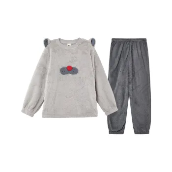 YSO Cool Cat Series Pajama Set Women's Moon Mist Gray