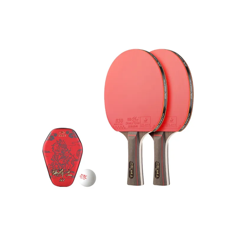 DOUBLEFISH Ping Pong Paddles Unisex All Wood Red-44