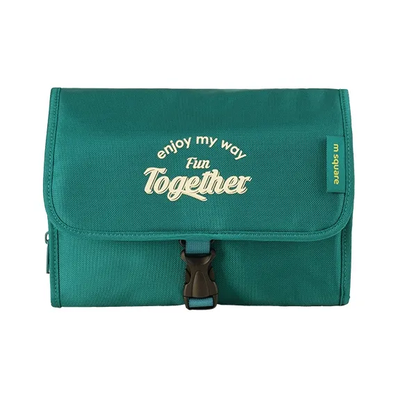M Square Polyester Travel Divided Pouch Toiletry Bag Regular Unisex Multicolor-5